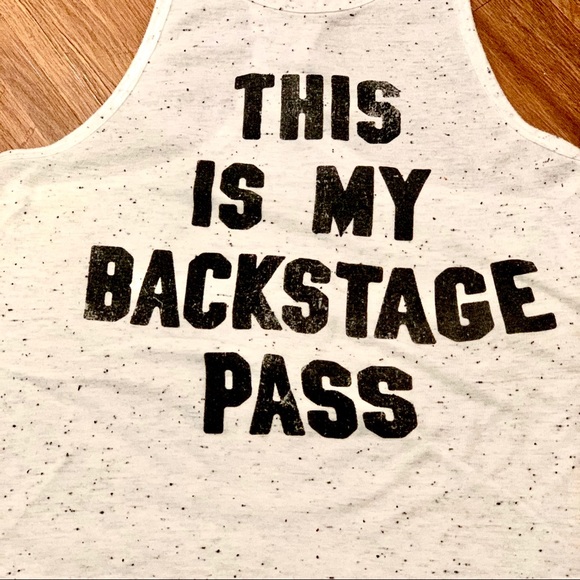 White Graphic Racerback Tank Top - Picture 2 of 5